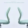 Ergonomic Teen Study Chair Aqua Green Swivel Breathable Backrest Comfort Seat 360-Degree Mobility 29.5-34.2" Height Adjust Home 6
