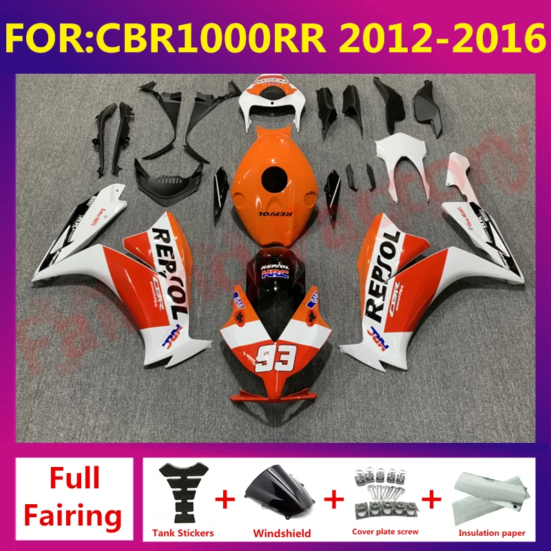 

Motorcycle ABS Bodywork Fairings Kits For CBR1000RR CBR1000 RR 2012 2013 2014 2015 2016 Shell full Fairing kit zxmt set repsol