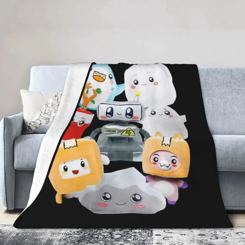 Rocky Lankybox Lanky Box Coperte Soft Warm Flanella Coperta Per Letto Soggiorno Picnic Viaggio Casa Divano
