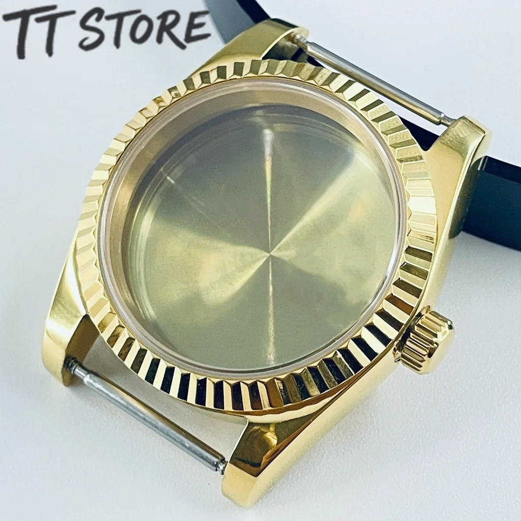 Gold Rose Watch Case with Top Waterproof Sapphire Crystal