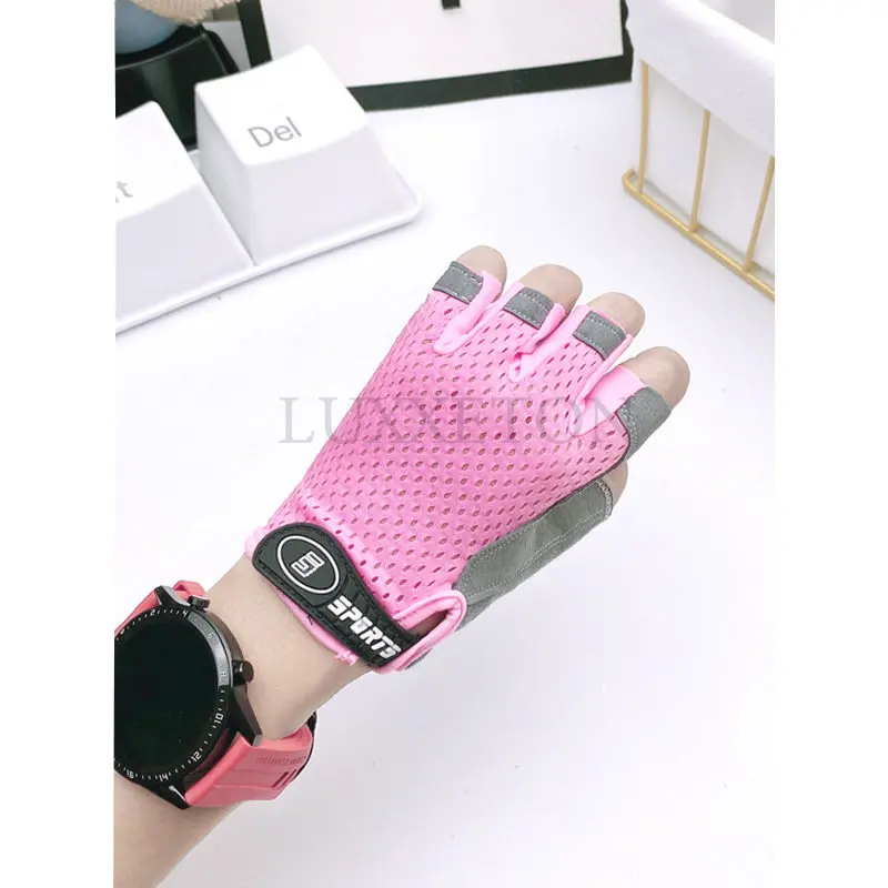 Children's Gloves Half Finger Outdoor Sports Kids Cycling Boys Girls Protection Antislip Breathable Thin Spring Summer Gloves