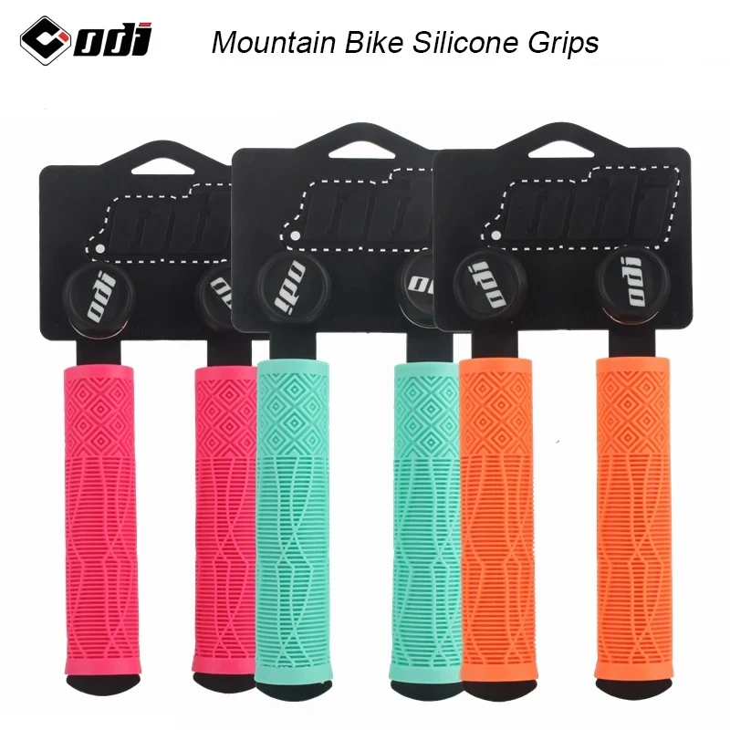 

ODI MTB Handlebar Grips BicycleSilica Gel Handlebar Grip Soft Non-slip Shock-absorbing Handle Cover XC/AM Downhill Folding Bike