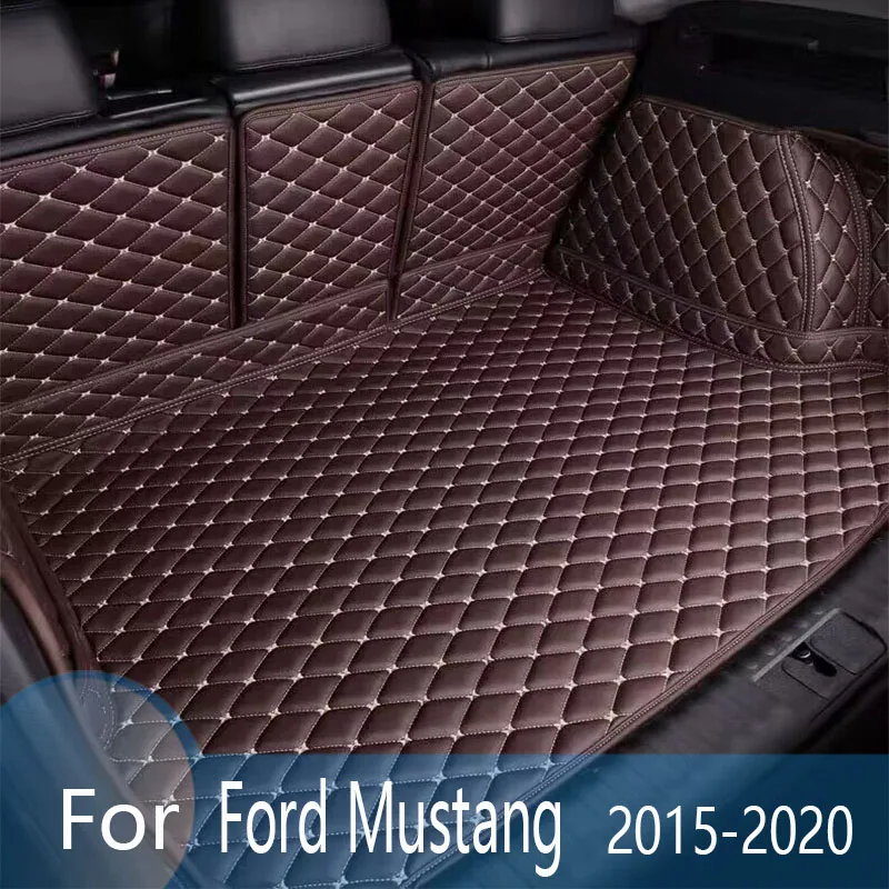 

Car trunk mat for Ford Mustang 2015 2016 2017 2018 2019 2020 Cargo Liner Carpet Interior Parts Accessories Cover