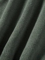 Women's Autumn Winter Knitted Bodycon Dress Long Sleeve Tie Backless Round Neck Solid Color Ruffle Trim Long Dress Beachwear - Image 5