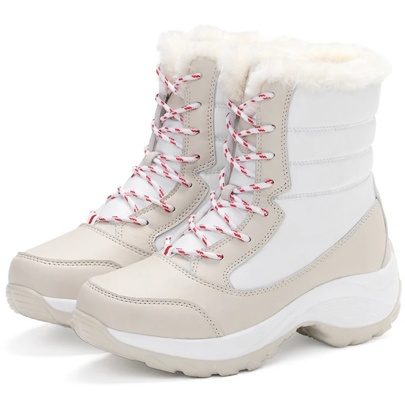 Women boots lightweight heels winter boots platform ankle Botas Mujer winter shoes women fur snow women's footwear women snow boots