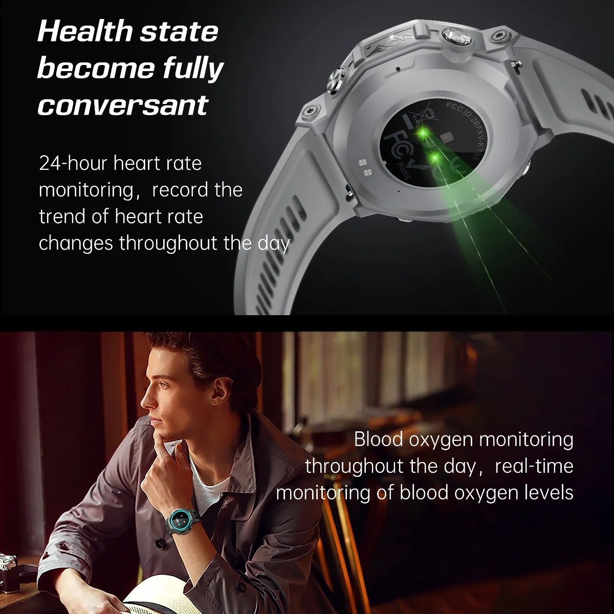 2025 New Military Grade Smart Watch VS T-rex 5ATM Waterproof