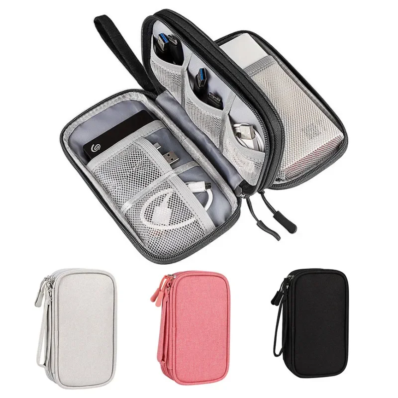 

Portabe Digital Cable Storage Bag Travel Organizer Bag Cable Storage Organizers Portable Waterproof Double Layers Storage Bags