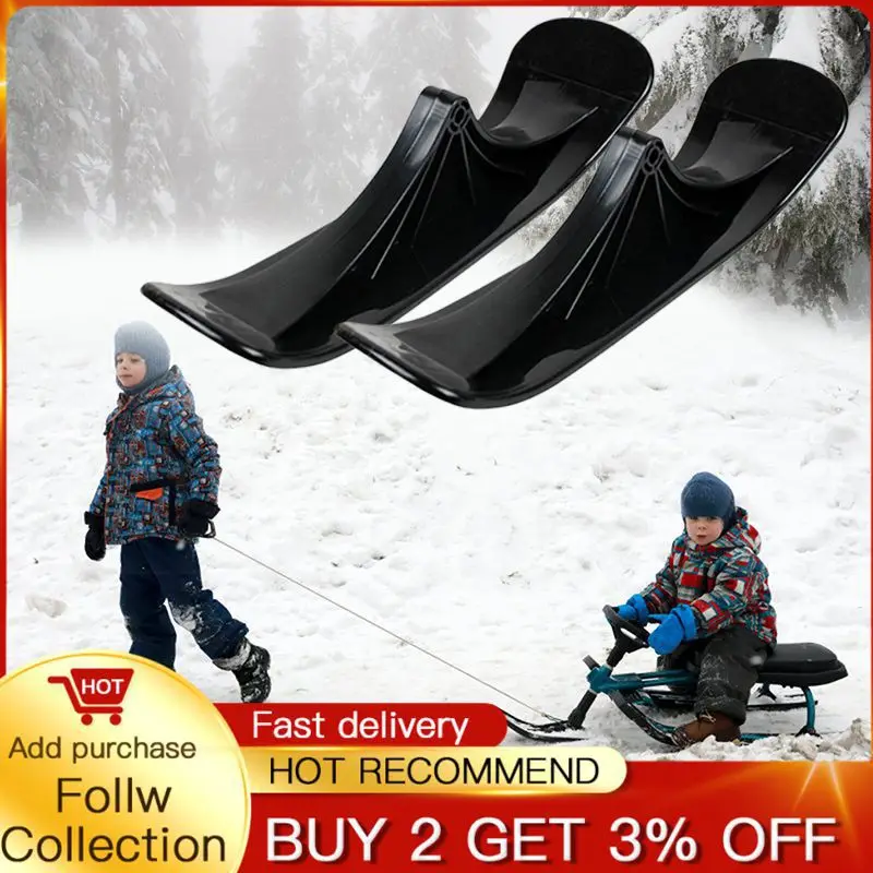 

2Pcs Winter Kids Ski Sled Scooter Snow Scooter Skiing Sled Childrens Sports Skateboard Snowboards Universal Sleds Skiing Board