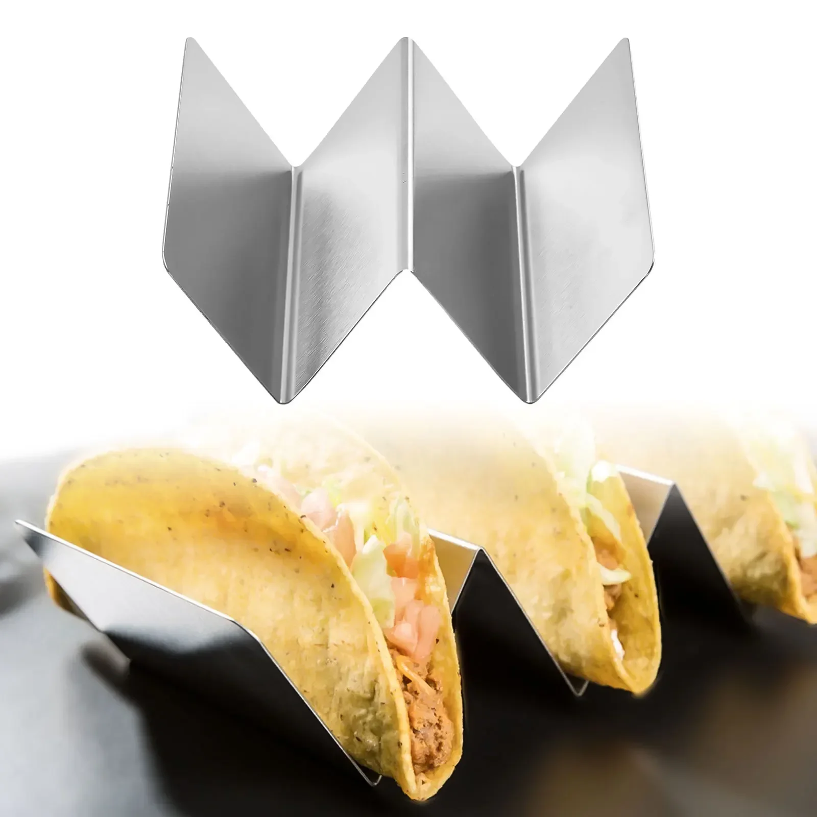Pancake Tool Taco Holder Taco Holder Stand Pancake Rack Stainless Steel For Party Mexican Food Rack Kitchen Tools