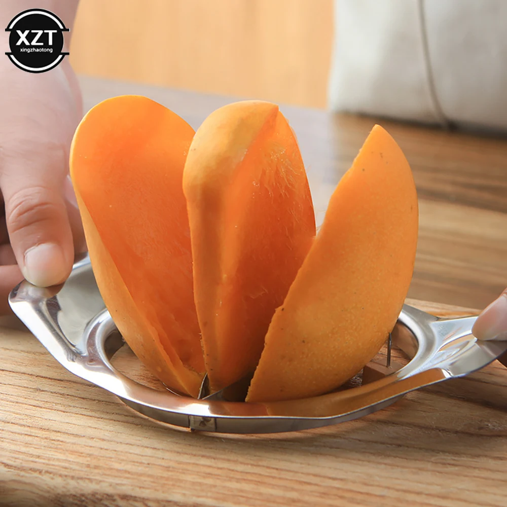 1PC Fruit Vegetable Tool Mango Slicer Mango Peel Knife Fruit Divider Splitter Stainless Steel Cutters Corer Kitchen Peeler