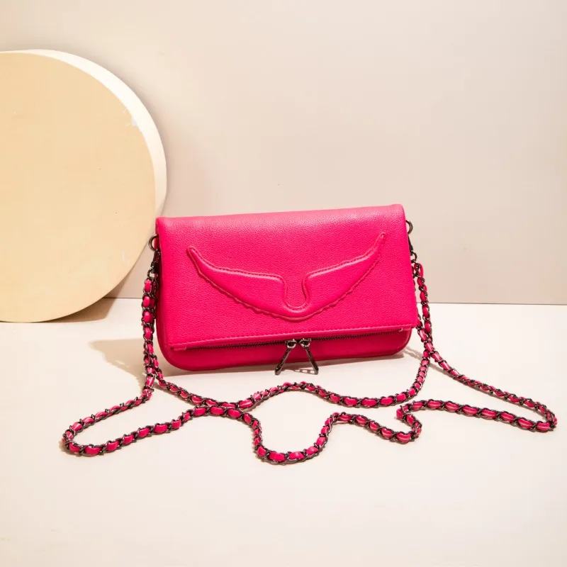 Borsa a tracolla elegante e alla moda, piccola borsa quadrata da viaggio, borsa a tracolla da donna di lusso con catena. - immagine 4