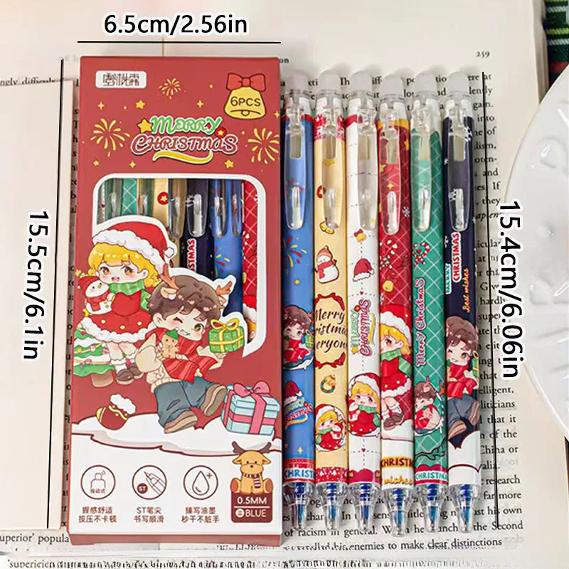 14pcs/set Erasable Pen 0.5mm Blue Gel Pen Replaceable Pen Lead Eraser for Teacher Gifts/Christmas Gifts School Stationery Kawaii
