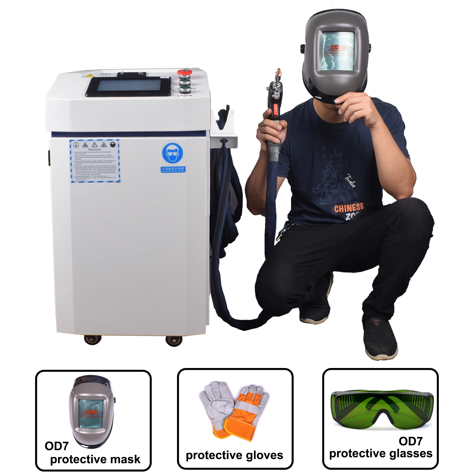 1500W Fiber Laser Welding Machine 4 IN 1 Laser Welding Cutting Cleaning Soldering Machine Reci Handheld Laser Welder for Metal 5
