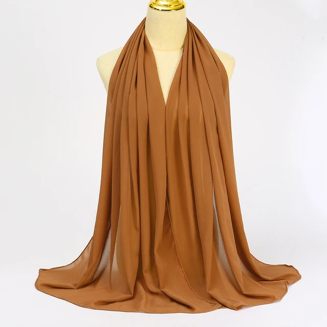 106111-604357.jpg Foulard Hijab en mousseline de soie pour Femme, voile musulman ramadan ,hijab femme musulman,foulard musulmane pour femme, foulard mousseline en Jersey doux de haute qualité hijab islam voile femme musulman,70*180cm