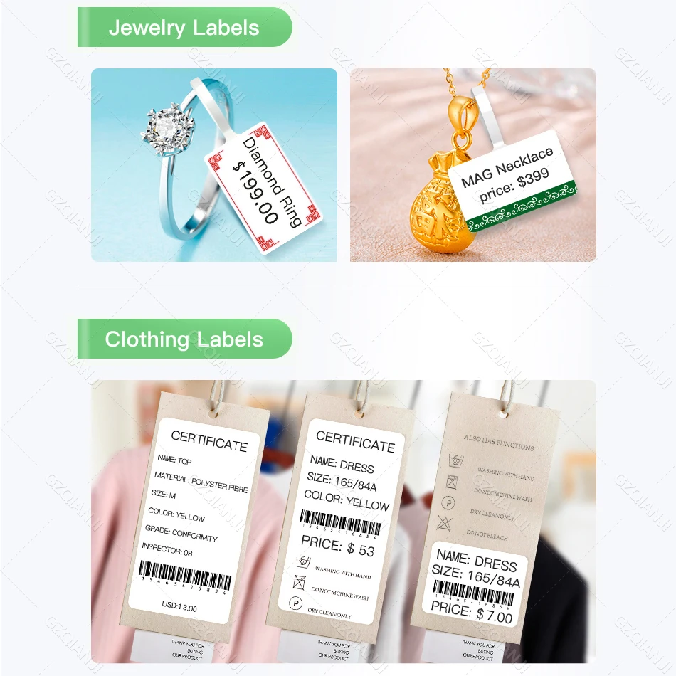 NiiMbot B1 B21 B203 Label Printer 20-58mm Cable Barcode Sticker Self-adhesive Printing Mini Portable Bluetooth Labeling Machine