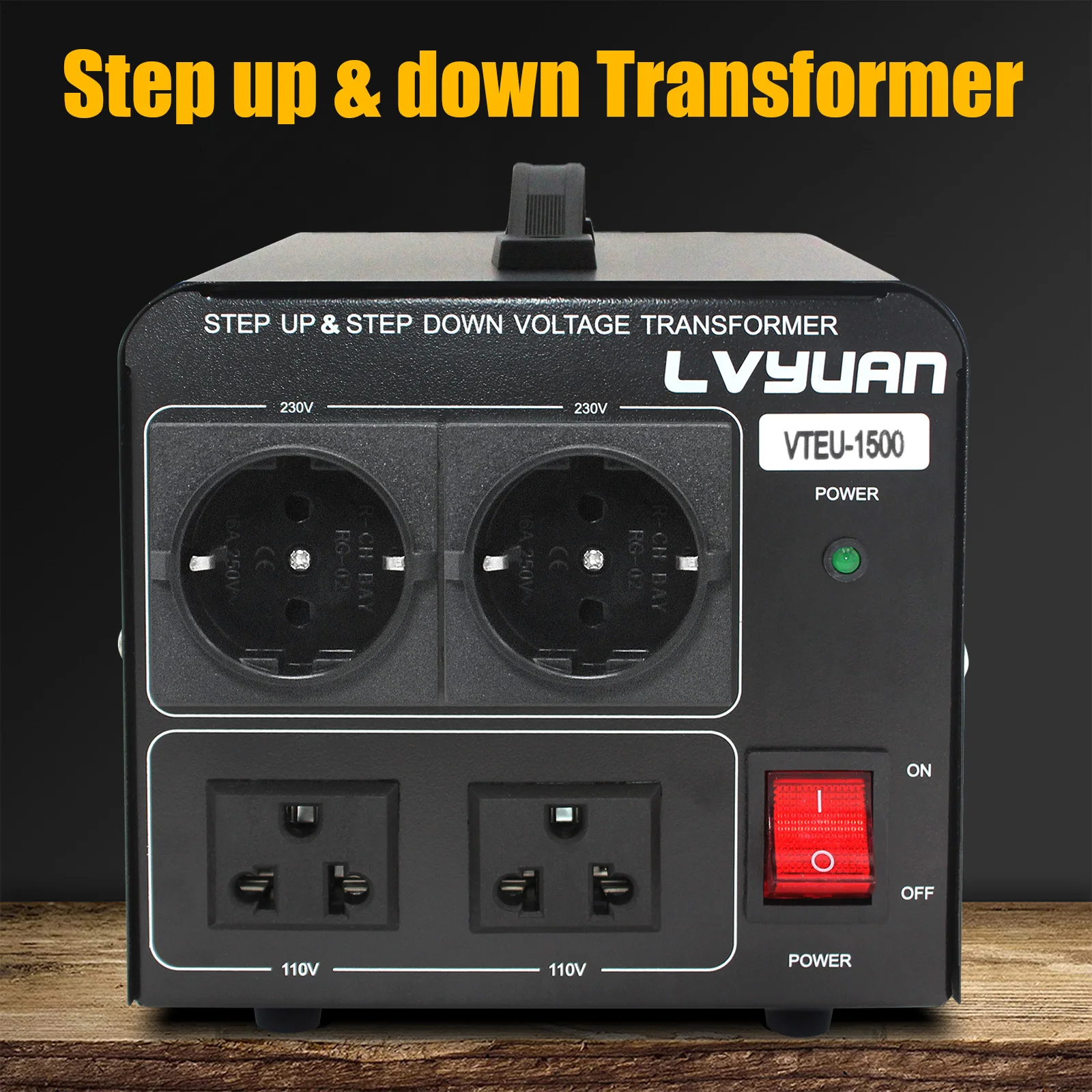 Description Picture 6 of item3000W voltage transformer 220V to 110V and 110V to 220V converter voltage step up/step down for Household appliances