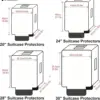 Transparent Pvc Luggage Protective Cover Wheeled Luggage Protective Cover Wear-Resistant Outer Cover Transparent Protective 6