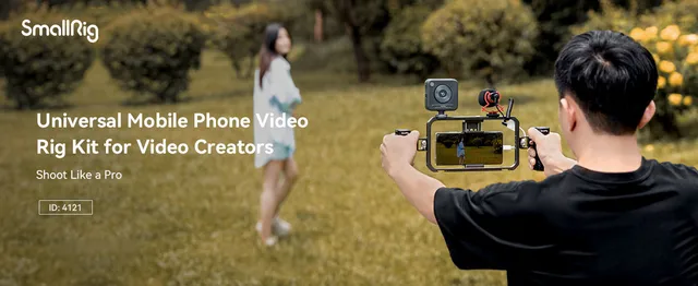 Support Vidéo Téléphone SMALLRIG Cage Smartphone Universelle 2791B - Support Cold Shoe 4 Points - Alliage Aluminium - Compatible Trépied - Vlogging Et Streaming Accessoire Vlogging Cold Shoe