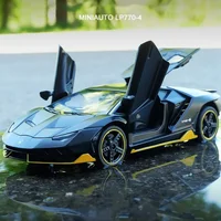 1:32 Lamborghinis LP770-4 750 Alloy Sports Car Model Diecasts Metal Pull Back Sound And Light Car Model Kids Toy Collection Gift 1