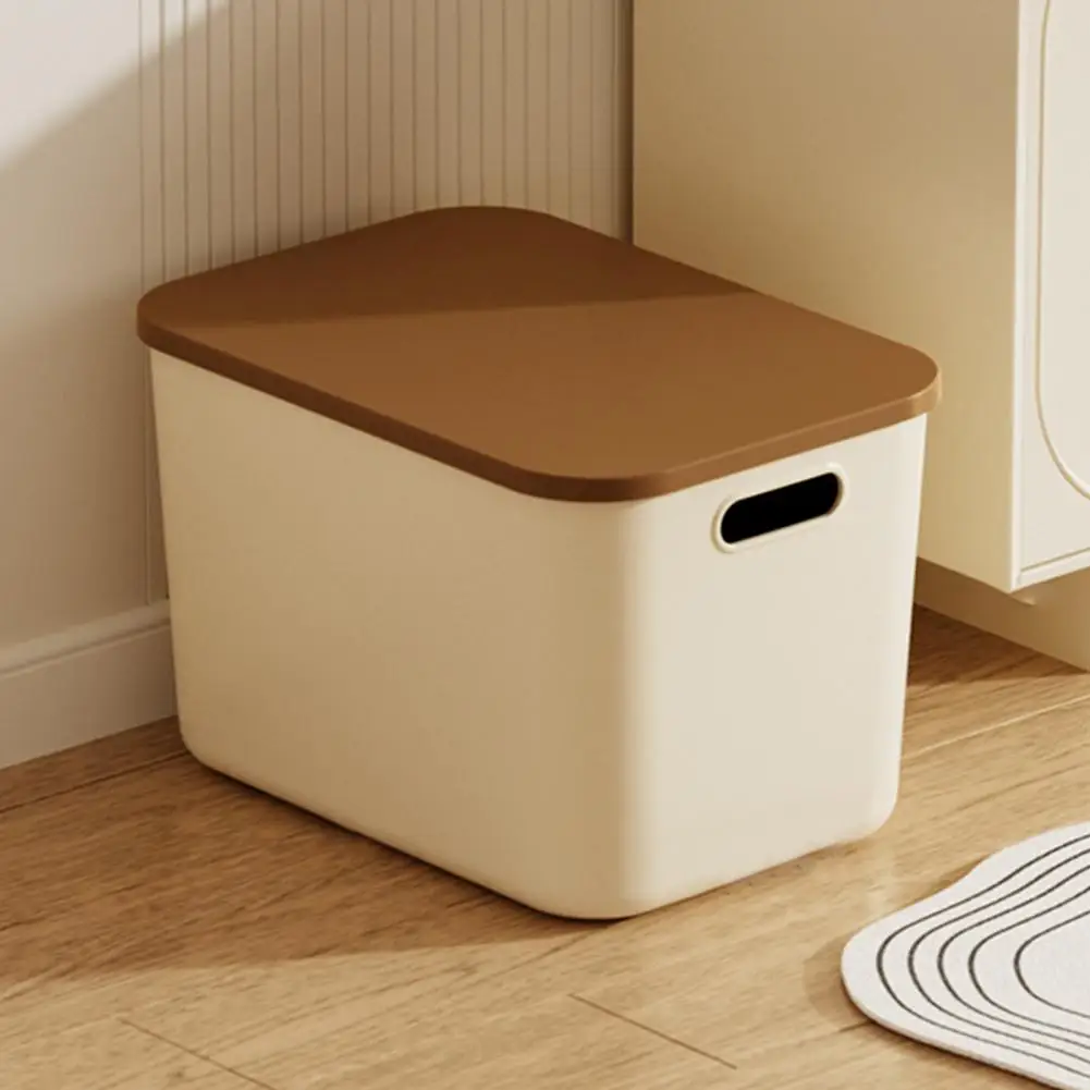 Plastic Storage Box Capacity Stackable Storage Box with Lid Handle for Makeup Toys Sundry Organization Home Office or Desktop