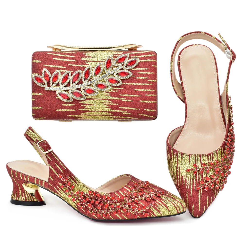 Latest shoes and bags set for women italian shoe and bag set designer african women