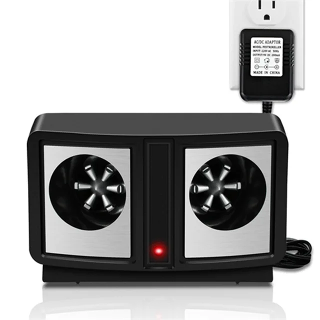 Ultrahangos Egerek Relevel Nem Zajgátló Rovarriasztók Led Zseblámpákkal Egér Rovarriasztó - Image 2