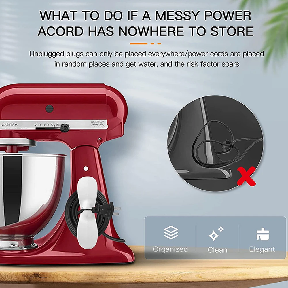 منظم سلك للأجهزة، منظم سلك المطبخ المطور، حامل سلك...