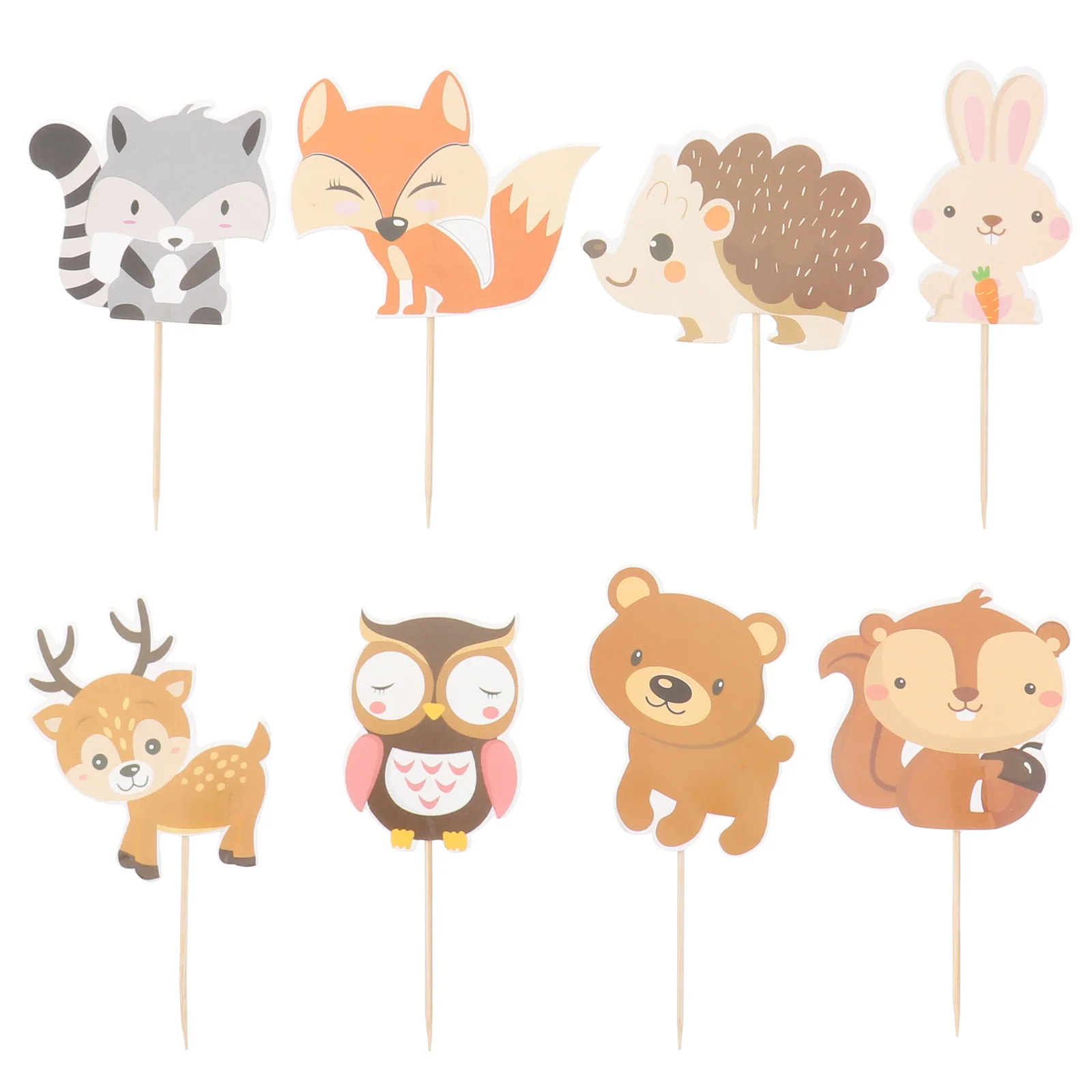 

24pcs Jungle Cupcake TopperJungle Animals Cake Forest Cake Picks Birthday Cake Topper for Jungle Animals Party Birthday Party