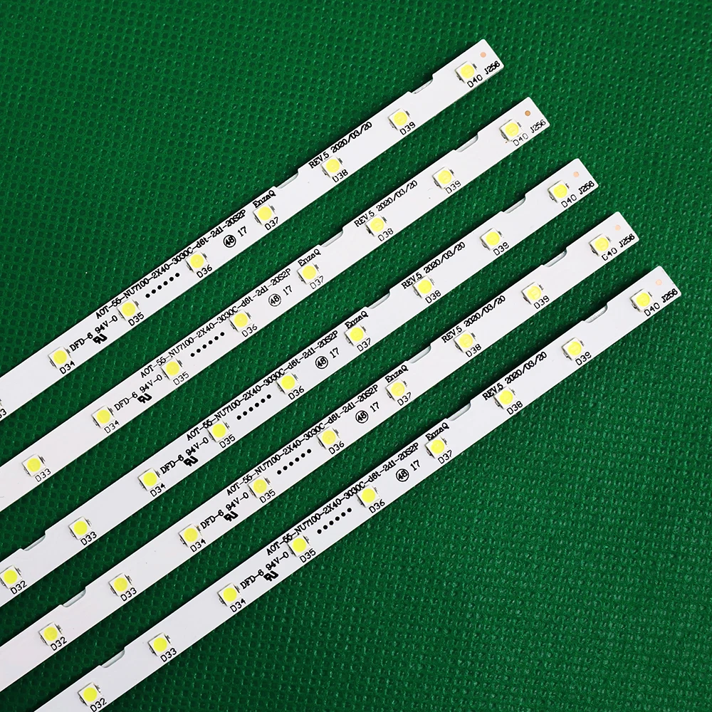 10 szt. Listwa oświetleniowa LED do UE55NU7100 UE55NU7105 55 nu7100 BN96-45913A 46033A STS550AU9 UE55NU7170 UE55NU7300 UE55NU7400