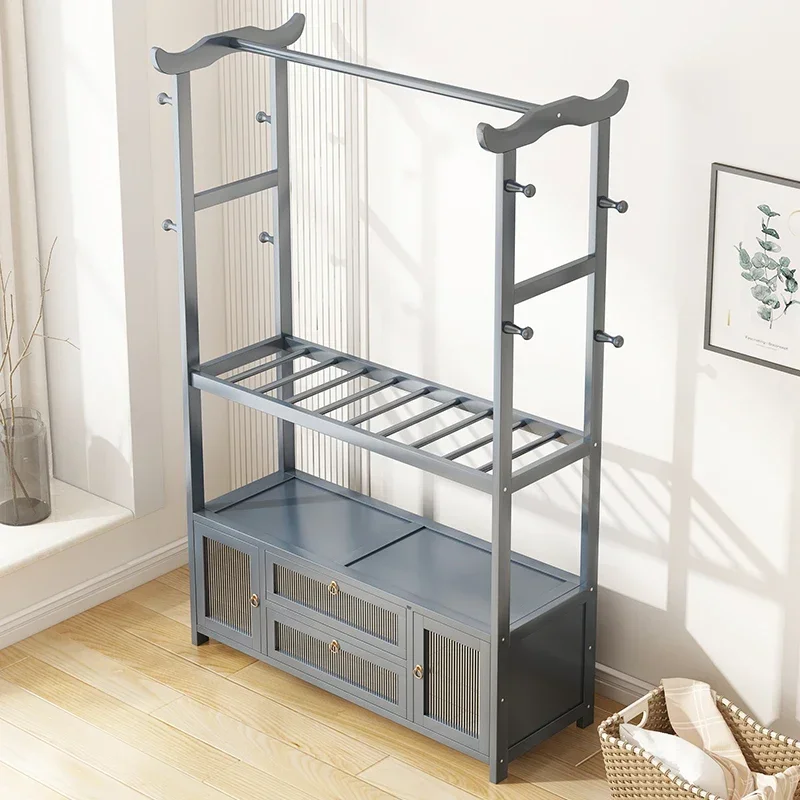 Clothes Racks Organizer Living Room Cabinets Corner Shelf Space Saving Standing Hallway Racks