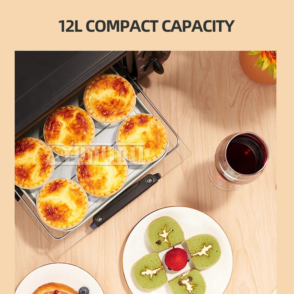 12L Mini Oven Household Desktop Electric Baking Oven Hornos Pizza Electrique Cuisinie Home Appliances For Kitchen