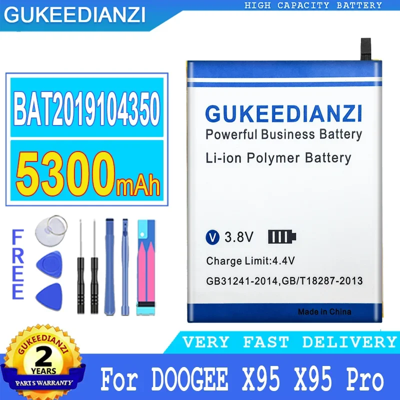 

Аккумулятор для смартфона, 5300 мАч, Для DOOGEE X95 Pro X95Pro