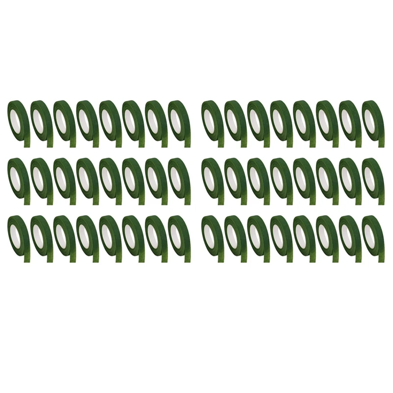 

New 48 Rolls Floral Tape Florist Paper Stem Wrap Tape For Bouquet Stem Wrapping Floral Arrangement(1/2 Inch X 30 Yards)