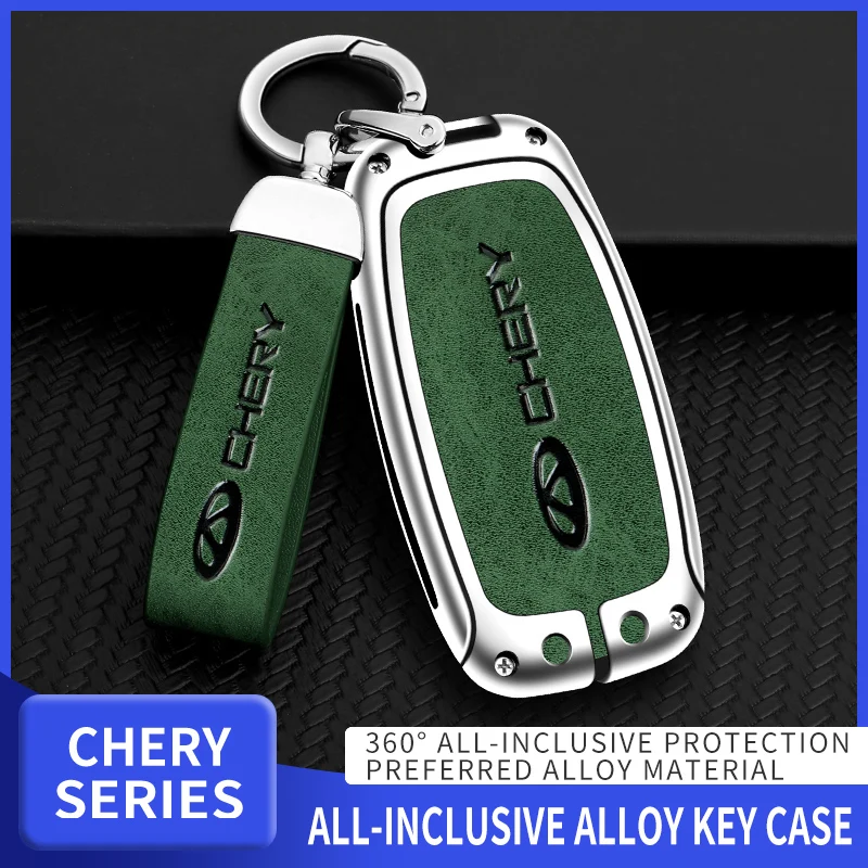 

Zinc alloy Car Smart 4Button Key Case Cover For Chery Tiggo 8 Pro Tiggo 8plus New 5 plus 7pro Shell Bag Keychain Protector