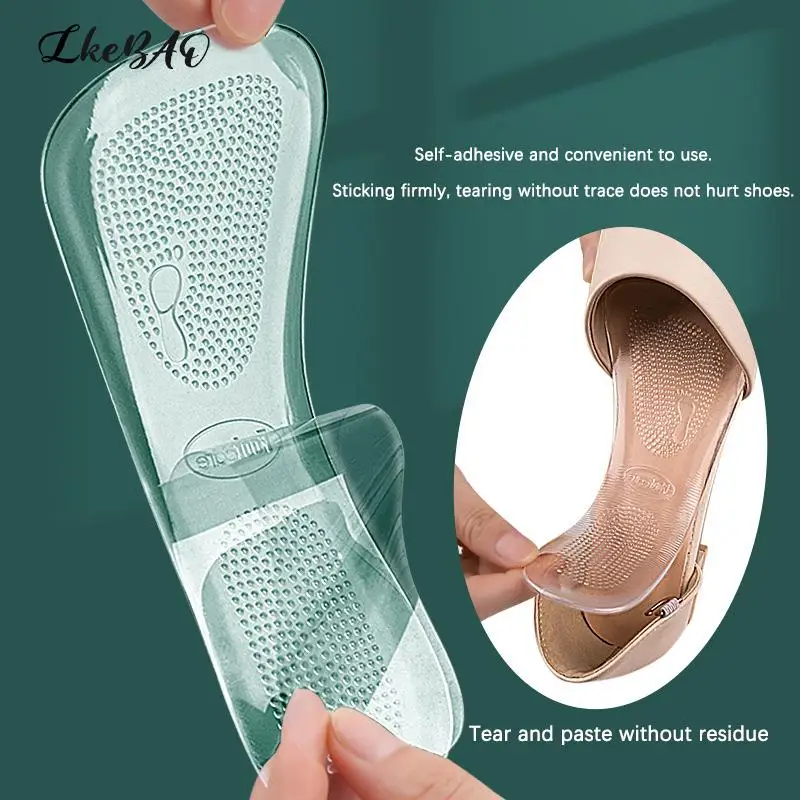 

1Pair For High Heels Inserts Silicone Orthopedic Insoles For Women Flat Feet Arch Support Foot Massager Shoe Pads