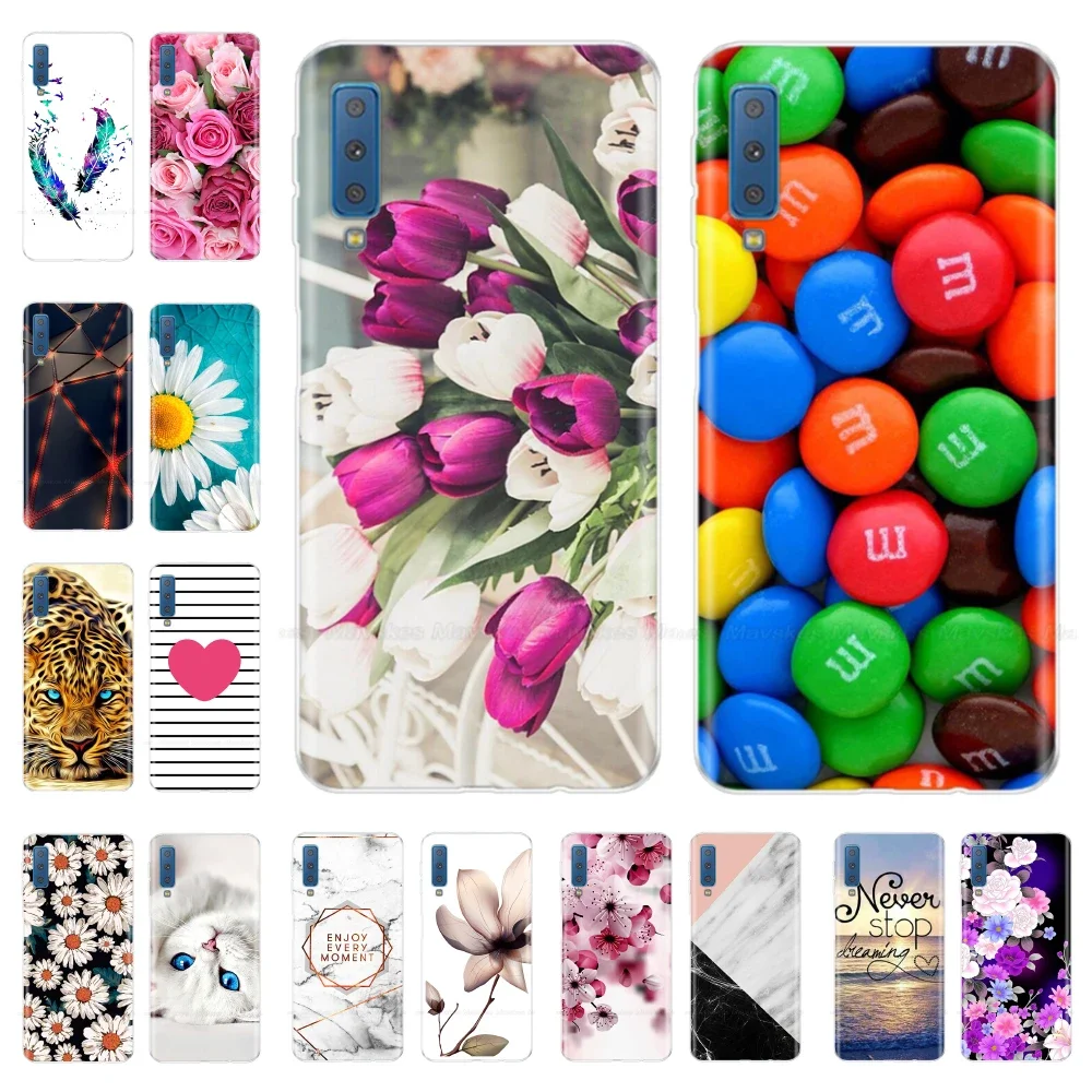 Simpatica Custodia In Silicone Per Samsung Galaxy A7 2018 Custodia Galaxy A 7 2018 Custodia Per Telefono Per Samsung Galaxy A7 2018 Sm-A750F Fundas Co