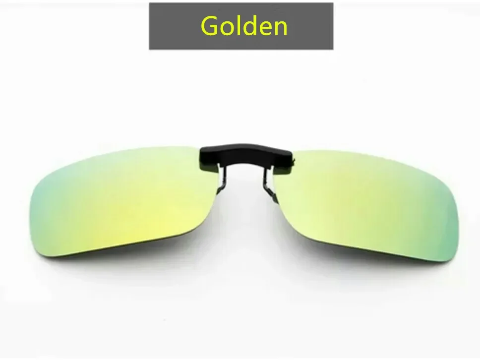 Unisex Fishing Polarized Clip On Sunglasses Near-Sighted Driving Night Vision Lens Anti-UVA Anti-UVB