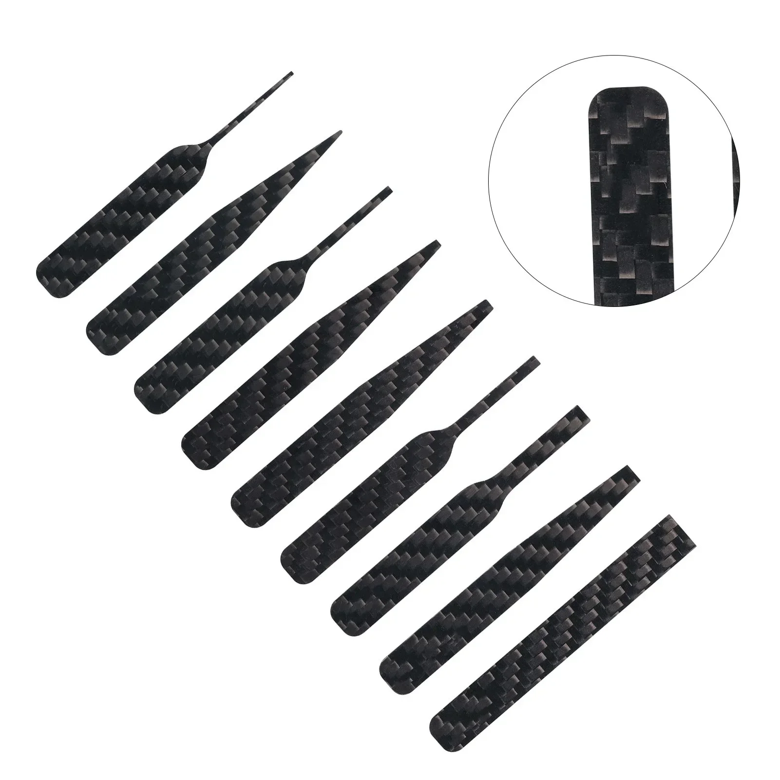 DSPIAE CFB-S01 CFB-S02 CFB-S03 Lrregular Carbon Fiber Sanding Stick Black 3Pcs/set Abrasive Tools 4