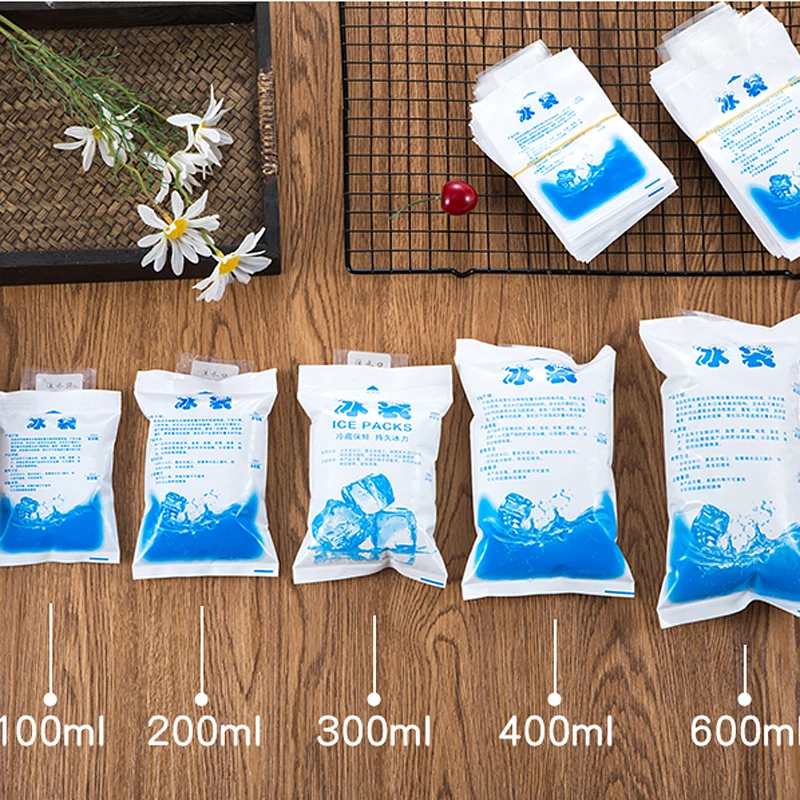 5pcs Reusable Ice Bag Water Injection Icing Cooler Bag Pain Cold Compress Drinks Refrigerate Food Keep Fresh Gel Dry Ice Pack Ice Pack Ice Pack Bag