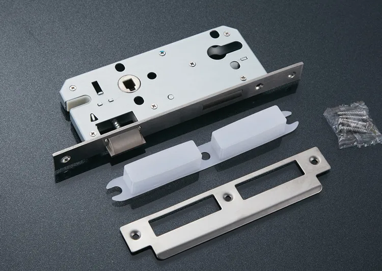 Description Picture 3 of item85-45 Stainless Steel Security Door Lock Bodys Silent Tongue Mechanical Lock Body Household Hardware Accessories Cylinder