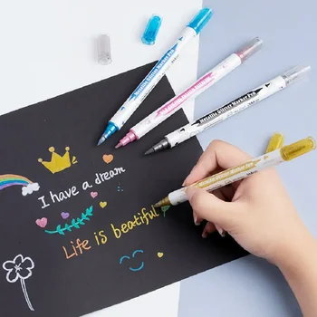 Glitter Dual Tip Marker Pens 4