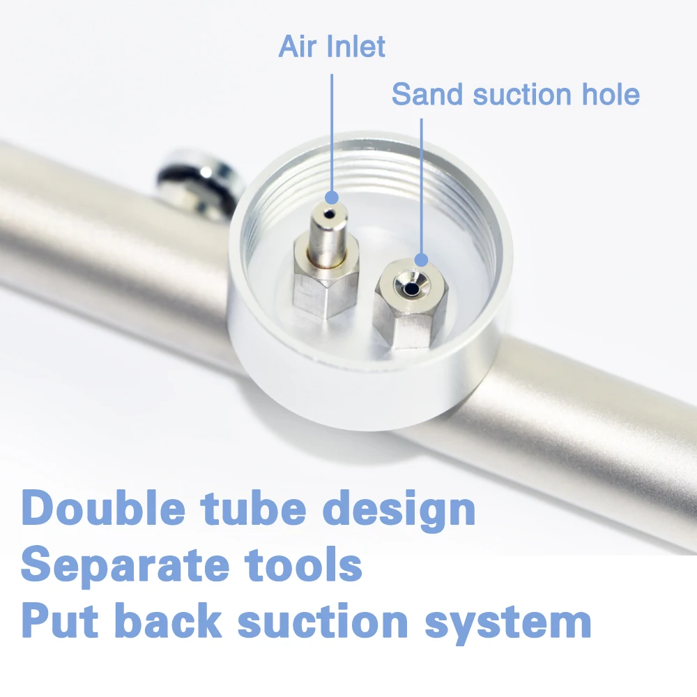XND Dental Aluminum Oxide sandblasting gun Micro Blaster Microetcher Technician Air Polisher Surface Roughening Tool 2/4 Holes 5