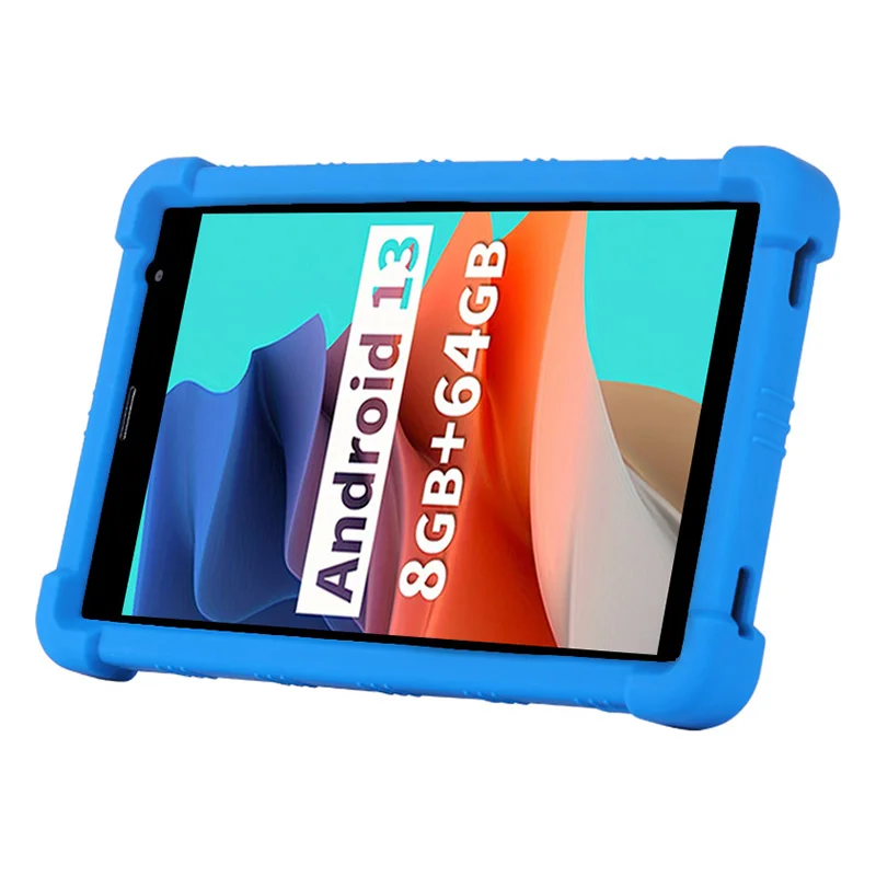 Case For PRITOM Tronpad B8 / NEWISION VOLENTEX L8 8 inch Tablet Safe Shockproof Silicone Stand Cover