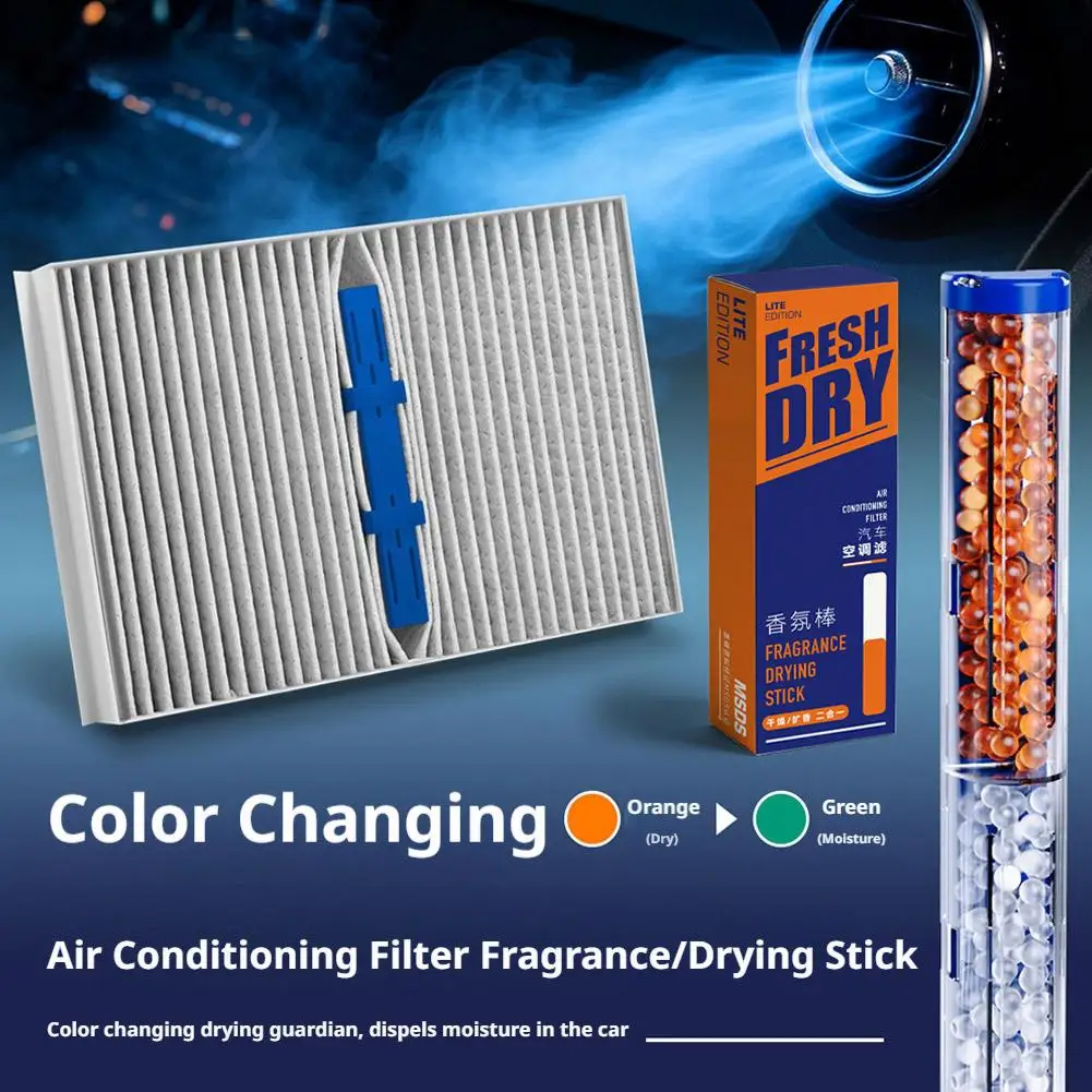 Premium Car Air Freshener Stick with Built-In Odor Eliminator