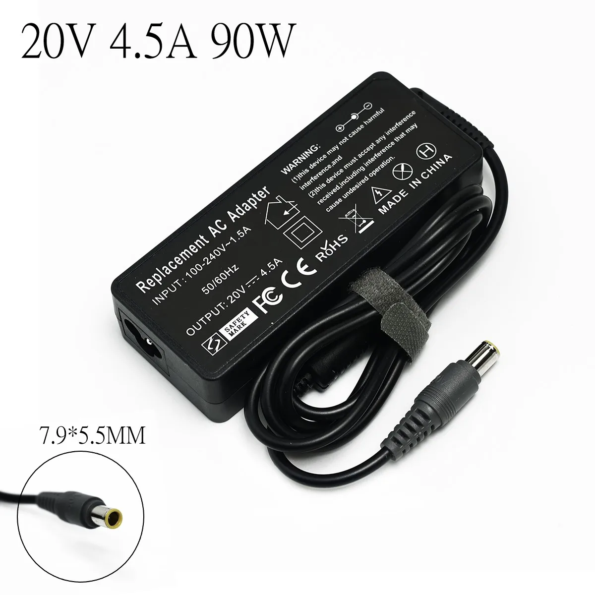 90W AC Adapter For LENOVO ThinkPad T430s T530 2352-CTO 239242U - Foto 9