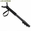 Aluminum Hunting Shooting Accessory V Shaped Rotating Yoke Monopod Telescopic Shooting Stick Hunting Stick with Shoulder Strap 1