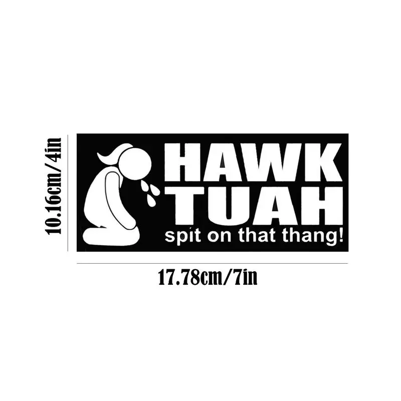 Car Bumper Sticker Hawk Tuah Funny stickers Car Exterior Decoration Spit on That Thang Funny Decals for Laptop Window car stickers