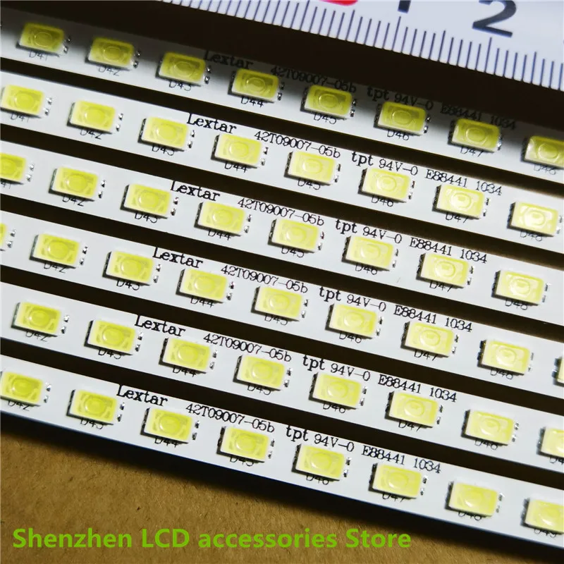 Barra de Luz Led para Retroiluminação de tv para lg 42le4500 42le4600 Hisense Led42k11p Haier Le42h300 T420hw07 v5 42t0905b 52leds 472 mm 100 - Image 2