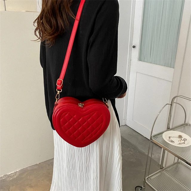 designer heart bag