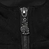 PUNK RAVE Men's Punk Sleeves Are Hollow Loop Straps Short Coat Handsome Cool Stand Up Collar Casual Mens Jacket Autumn 6